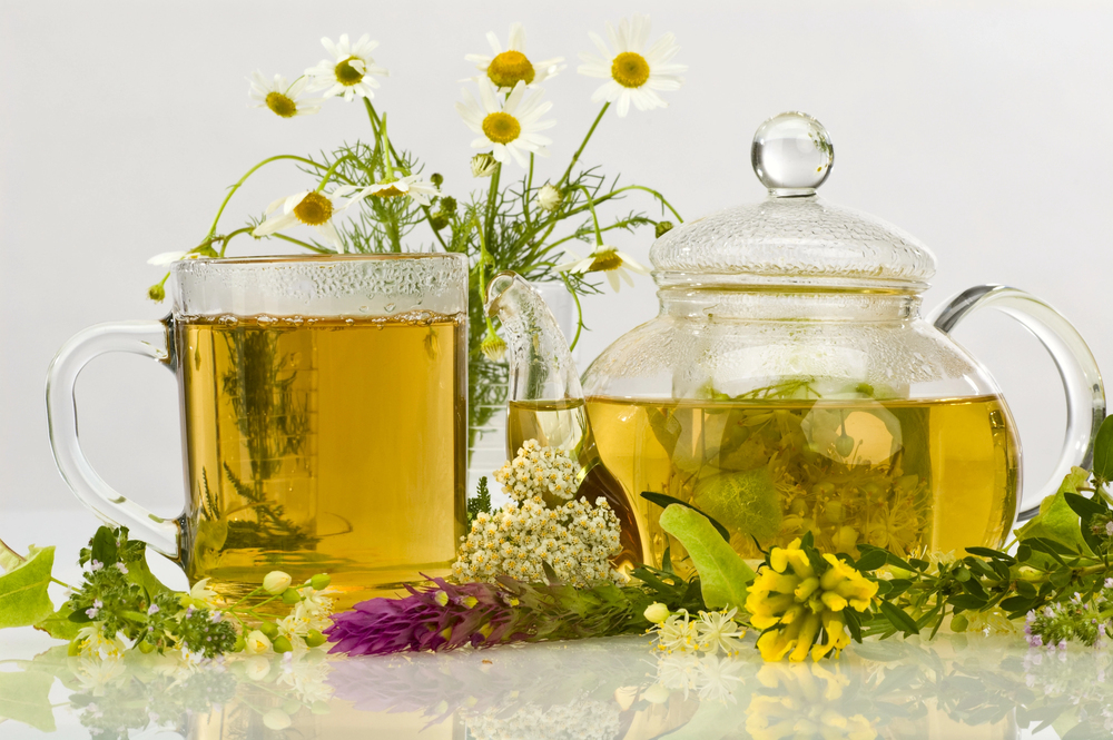 kamillavirag tea 