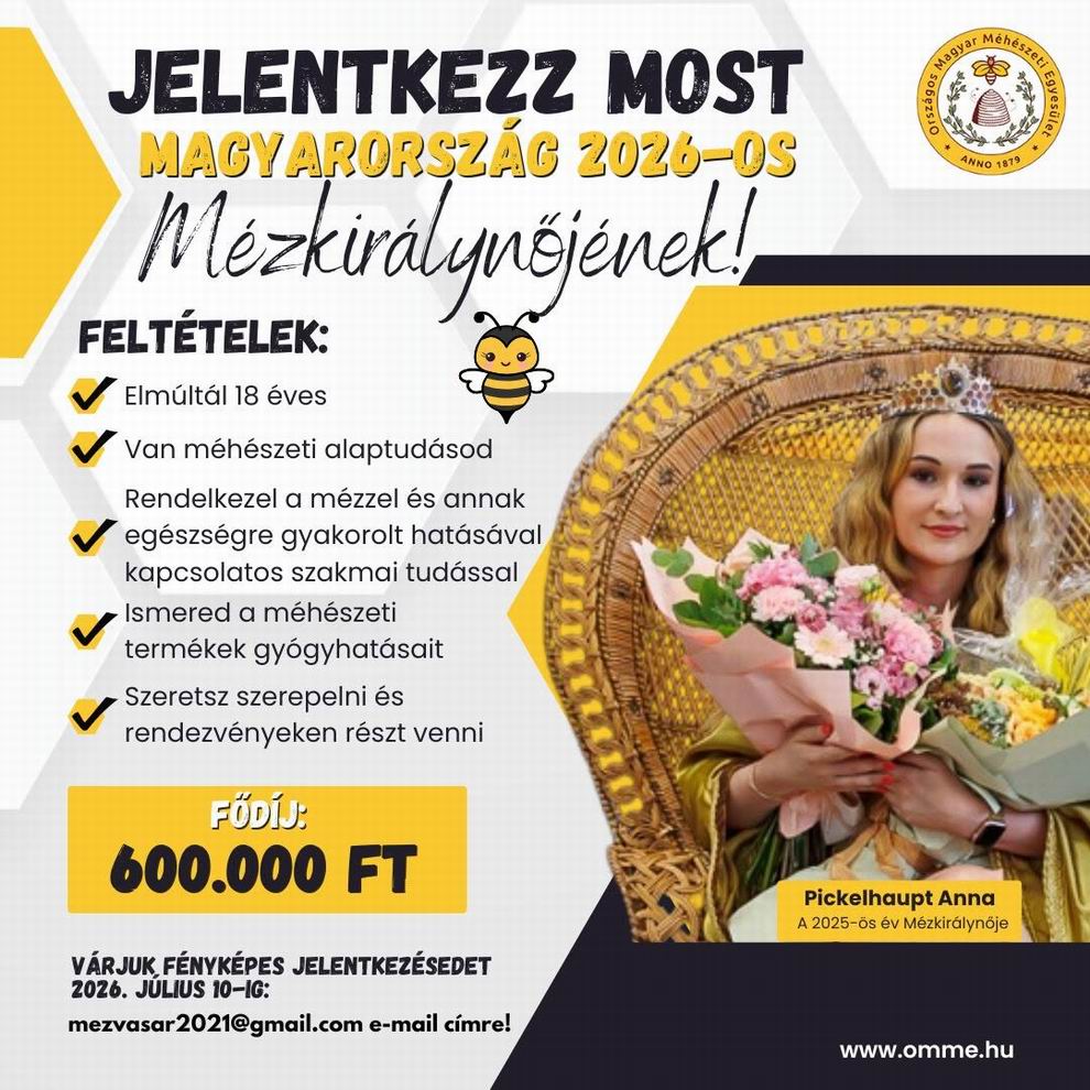 Keresik Magyarország Mézkirálynőjét! 2 Magyarország Mézkirálynője